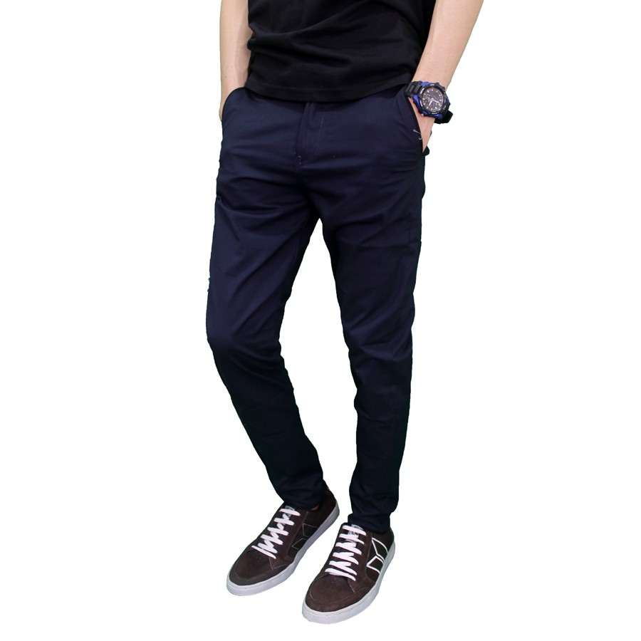 Chino Long Pants Stretch Biru Dongker – CLN 1083