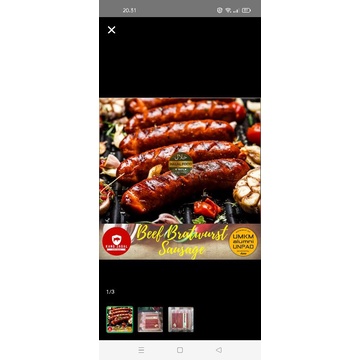 

SOSIS SAPI / SMOKED BEEF BREAKFAST SAUSAGE