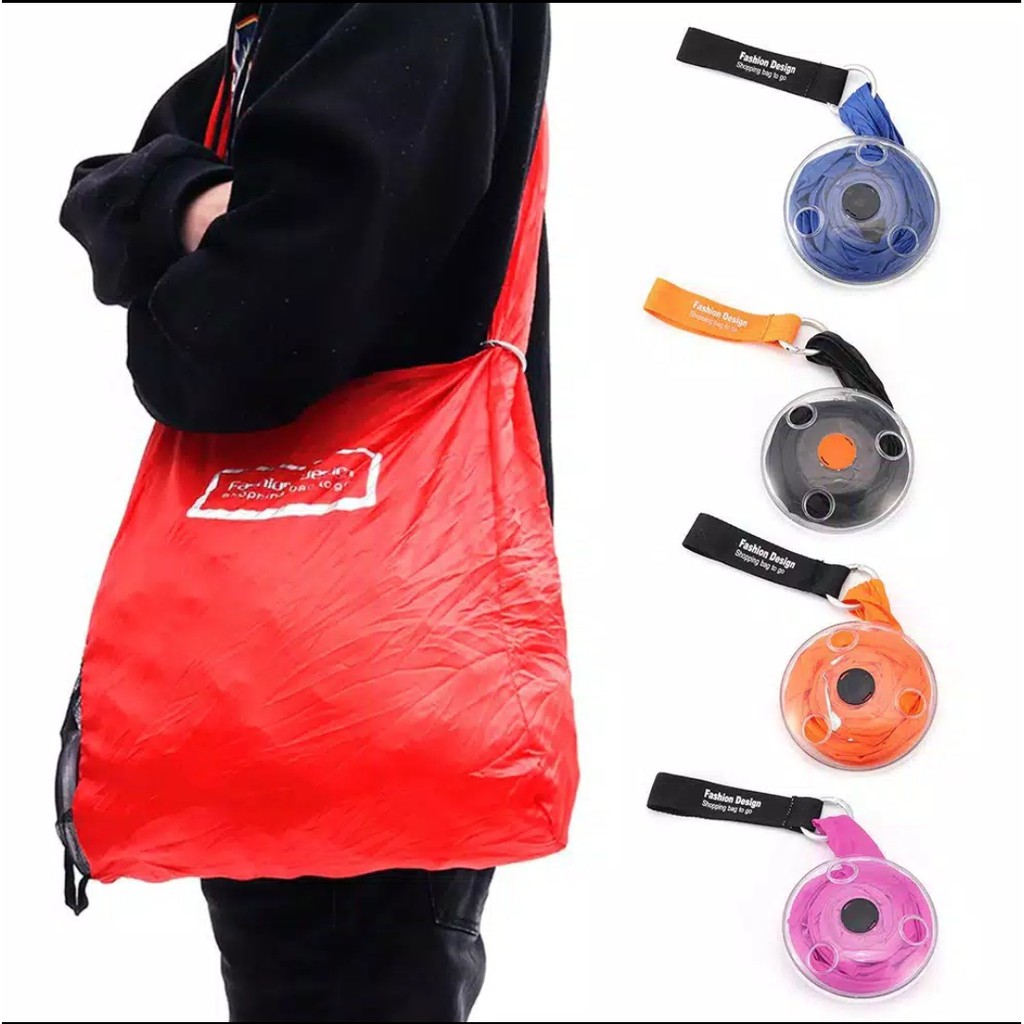 Tas Belanja Gulung Shopping Bag Roll Portabel Praktis