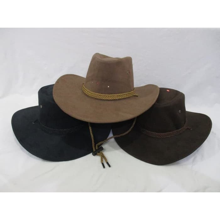 Topi Cowboy Koboy Koboi Amerika Laken TALI Remaja Dewasa/Topi Zorro