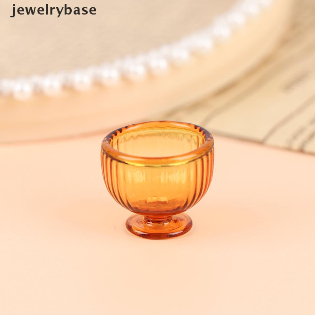 Base Mainan Miniatur Toples Permen / Jelly / Dessert Skala 1: 12 Untuk Aksesoris Rumah Boneka