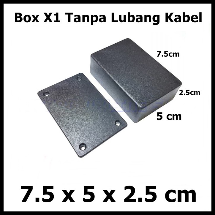 BOX HITAM / BOX PLASTIK X1 Kotak Elektronik