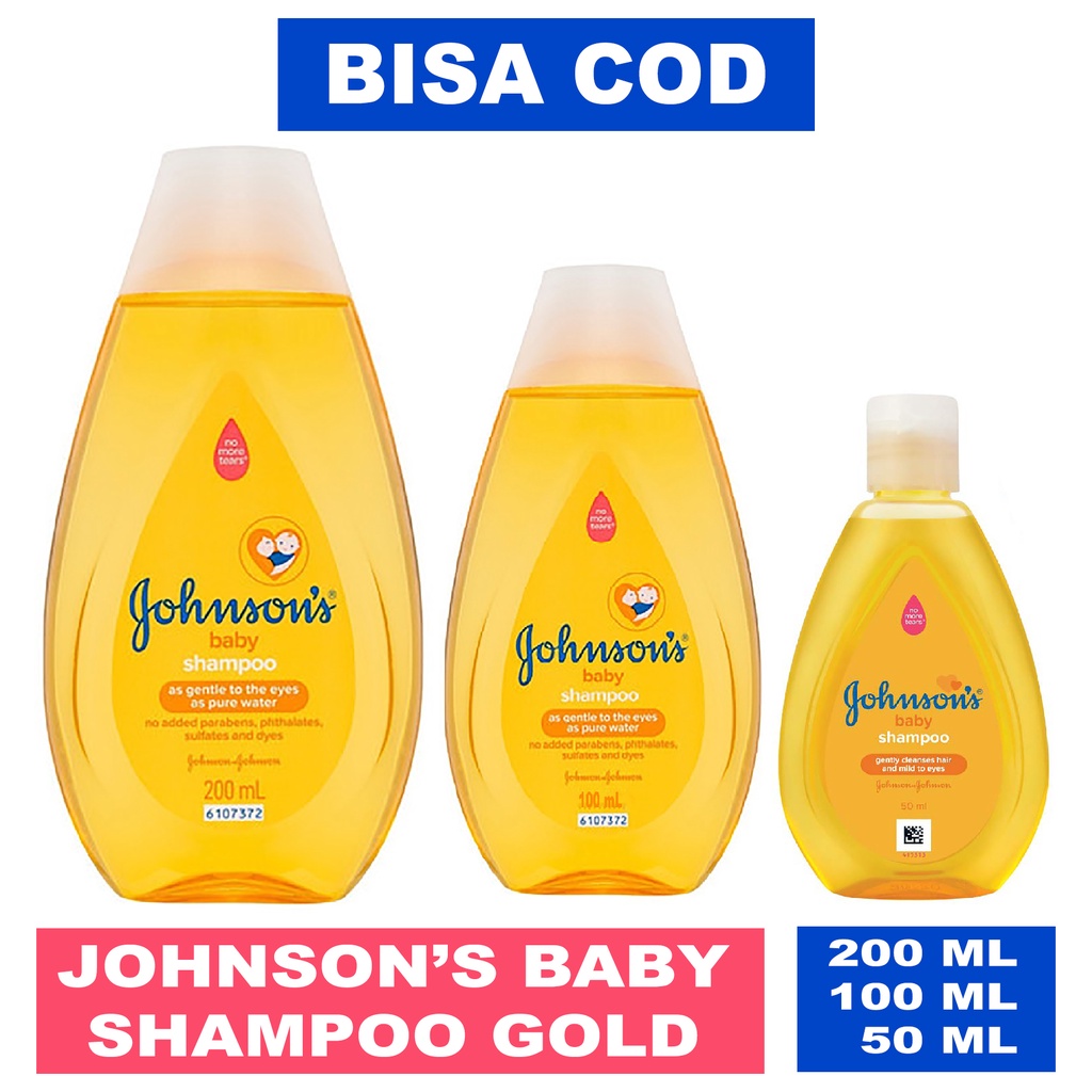 COD Johnson Baby Shampoo Gold Ultra Gentle For Baby - Shampo Bayi Gold - Johnsons Shampo Bayi 200ml