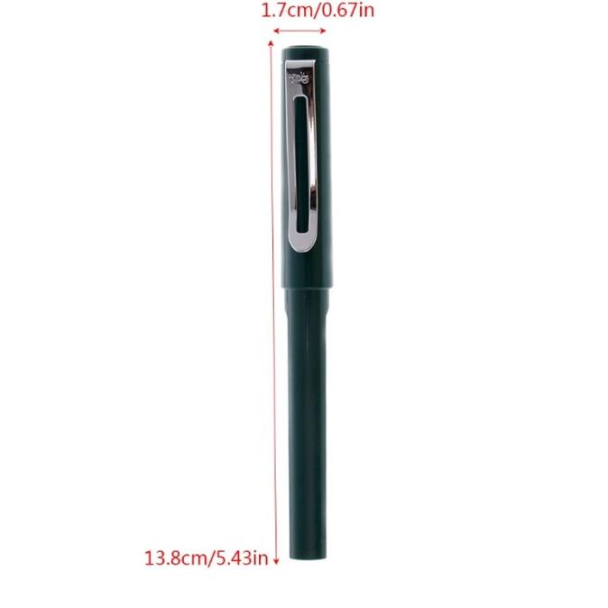 

(BISA COD) COLO Palladium Trim Green Fountain Pen Fine Nib Smooth Writing BERMUTU Kode 230