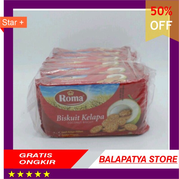 

Kardusan Eceran Biskuit Roma Kelapa 300gr