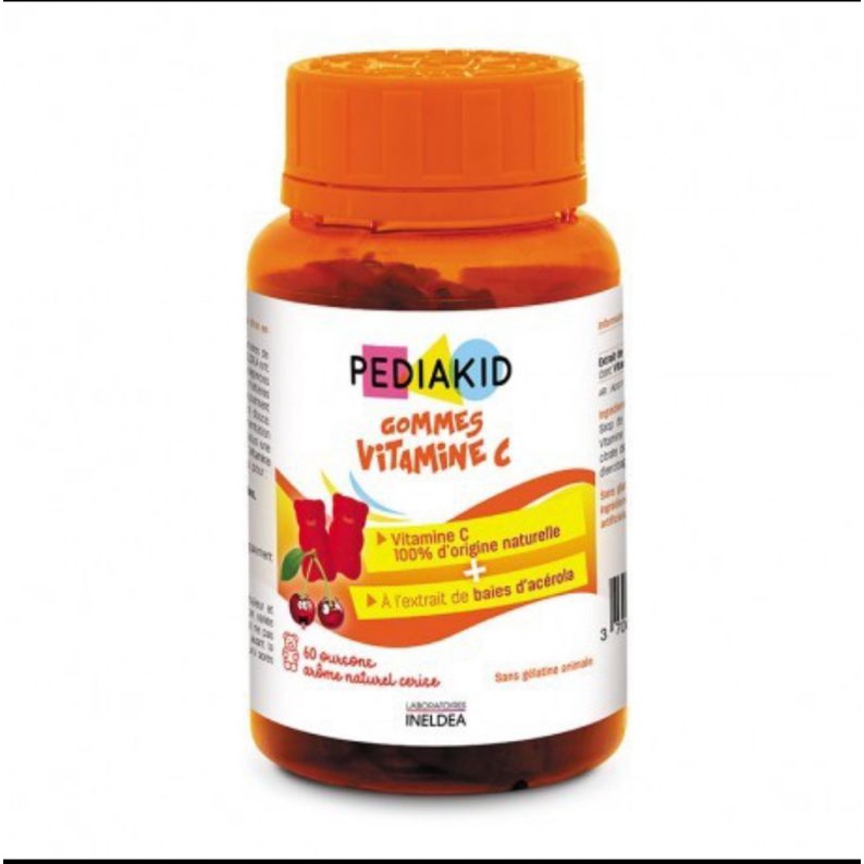 PEDIAKID Gommes Vitamin C (60 gommes) - Suplemen anak