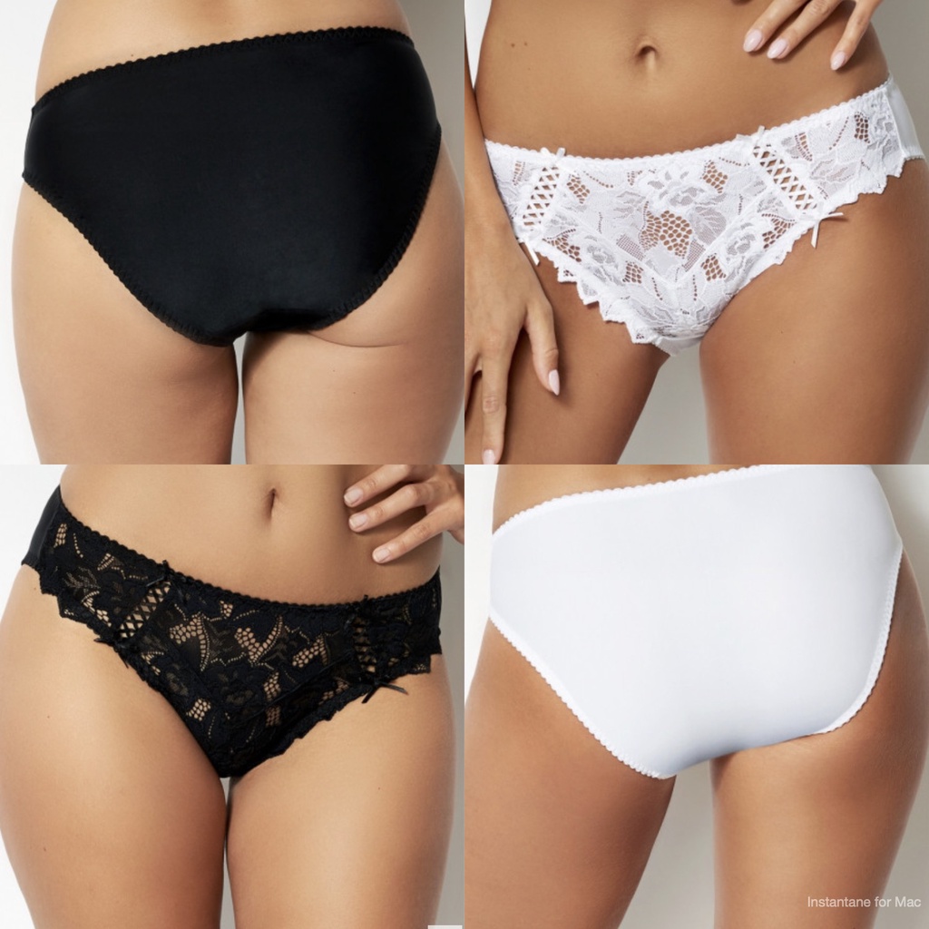 Sans Complexe ARUM Mid Rise Embroidered Lace Panty Size S M L XL Big Size Jumbo CD Besar Import Cela