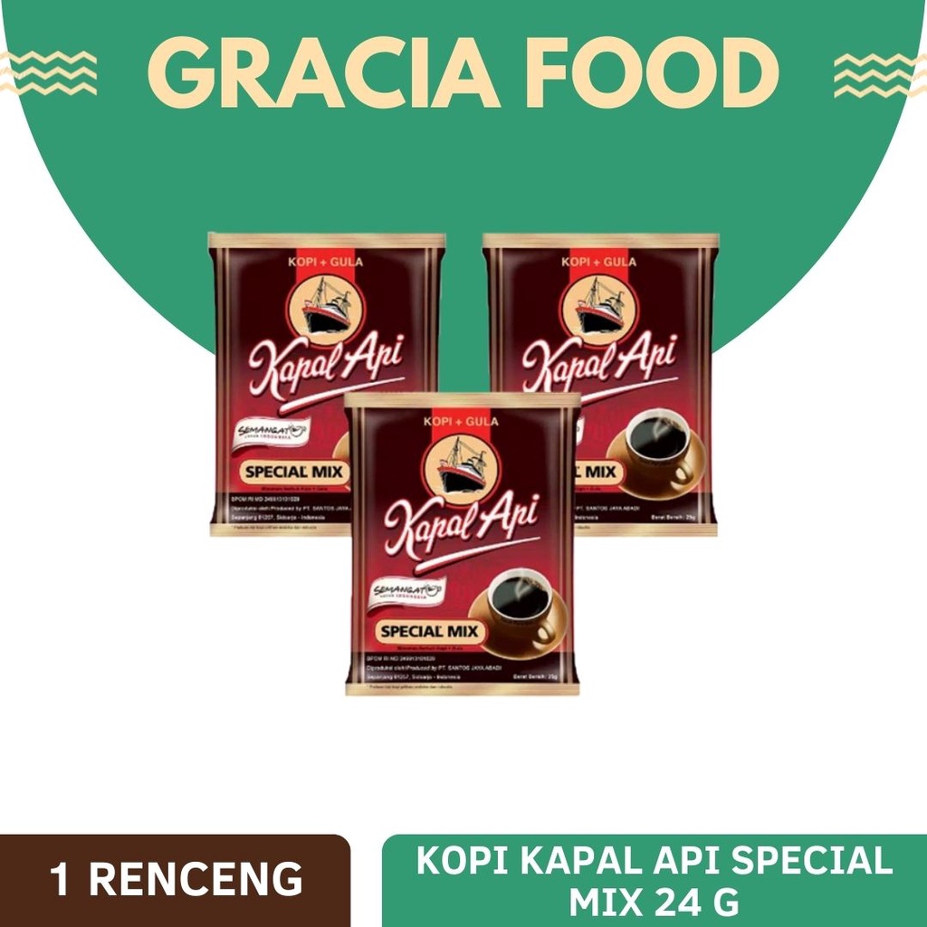 

Kopi Kapal Api Special Mix Renceng (24 g x 10 Pcs)