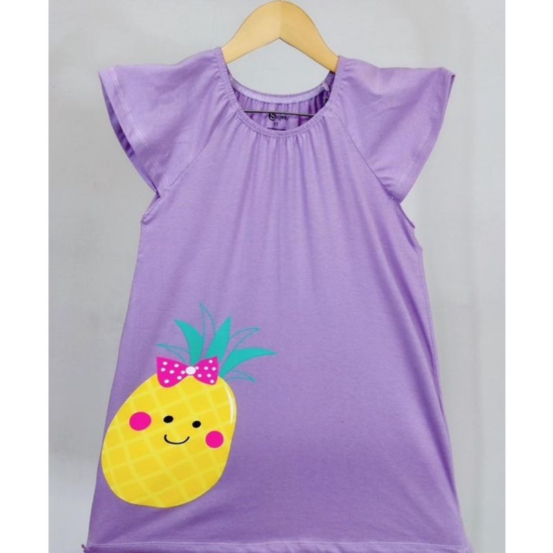 Dress Fruit Dress Anak Smilee Daster Anak Bahan Kaos Size 12345 T