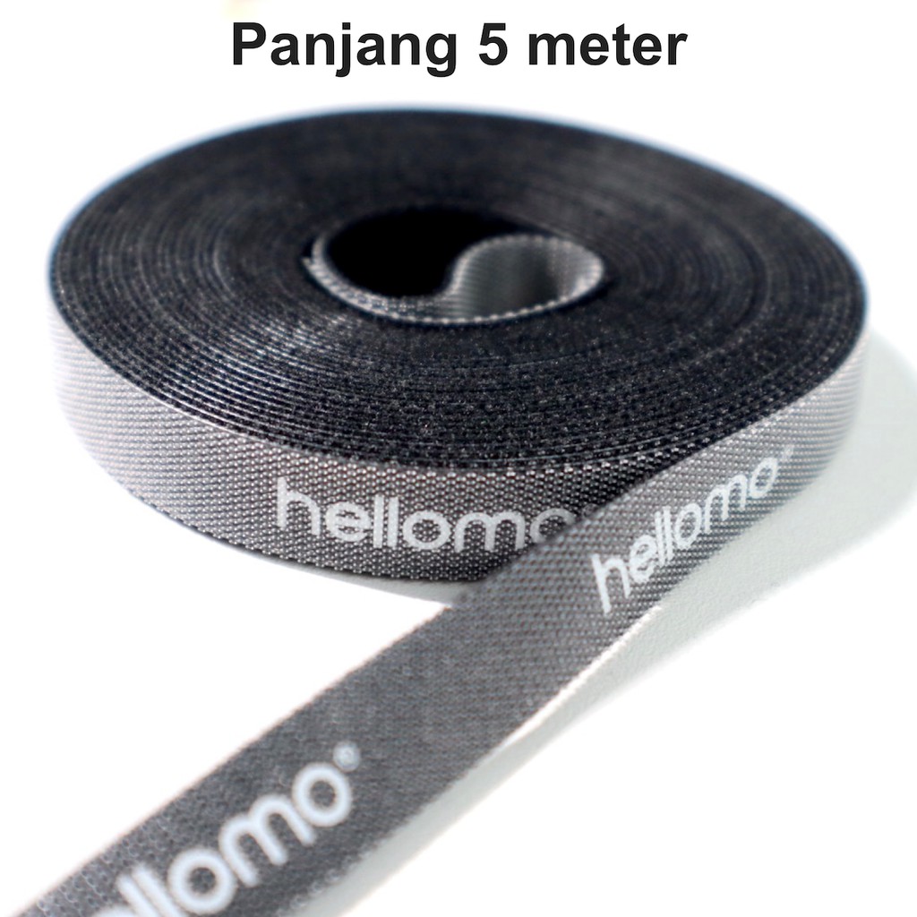 Cable Velcro HELLOMO Strap Organizer Pengikat Perapih Kabel Penggulung Perekat Kabel