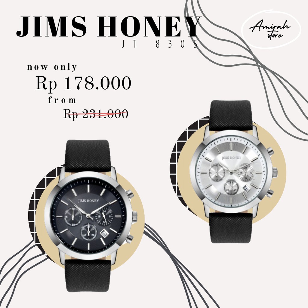 Jam Tangan Pria Jims Honey JT 8305 / Men Watch / Jam Tangan Analog / Jam Tangan Pria