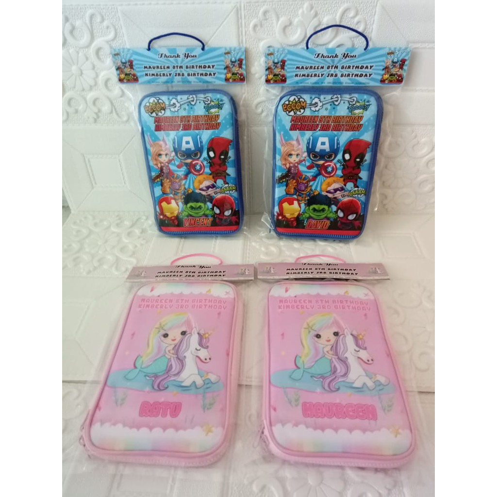 

Souvenir Pensil/Pencil case/Aqiqahan/hampers/baby one month/ulang tahun/kotak pensil smiggle