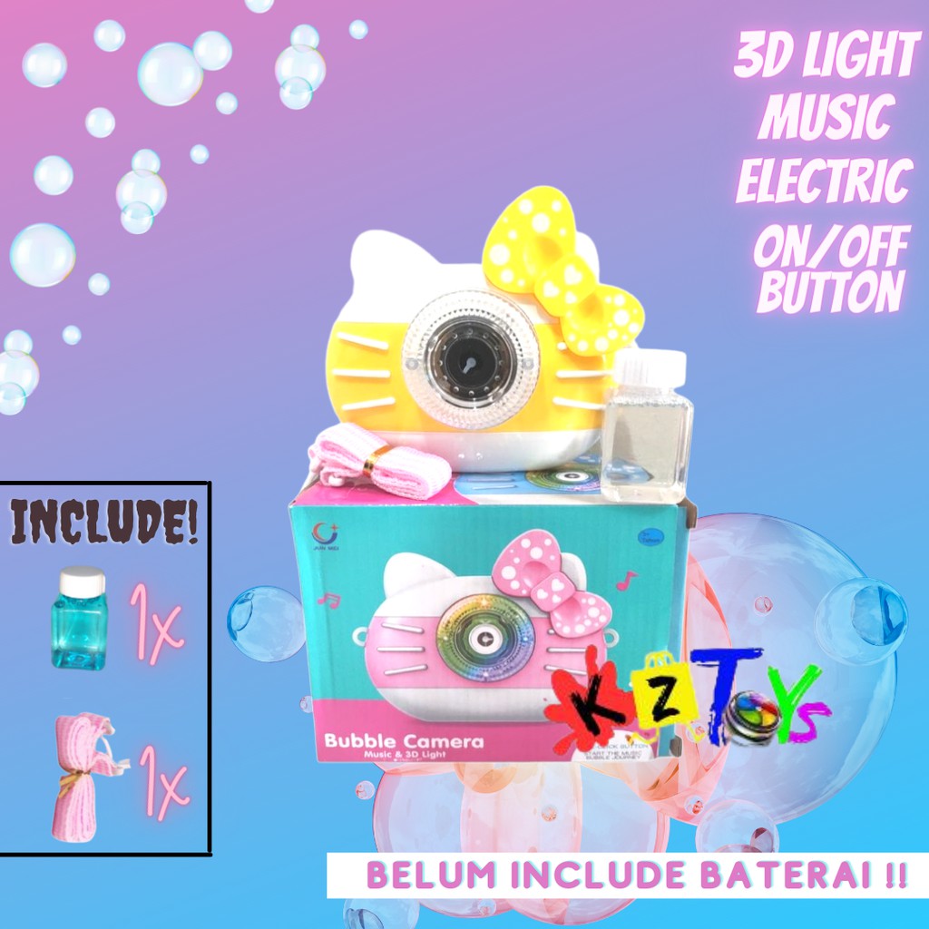 MAINAN BUBBLE CAMERA MUSIC IMPORT