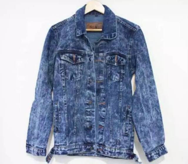 JACKET JEANS COWOK DEWASA / WARNA SANDWASH DAN LAIN NYA