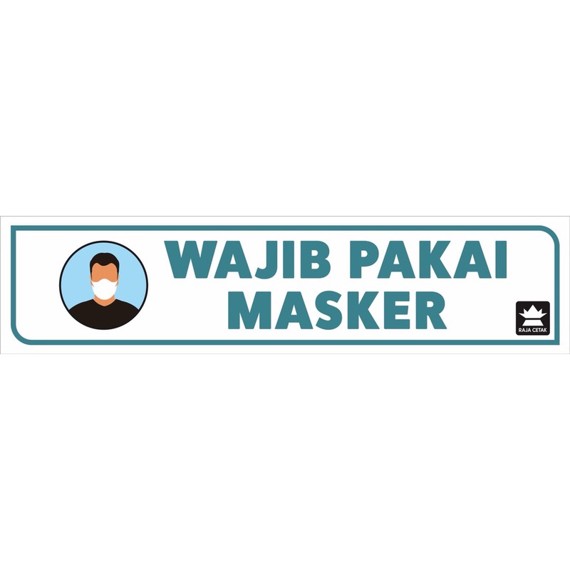 

Stiker Wajib Pakai Masker