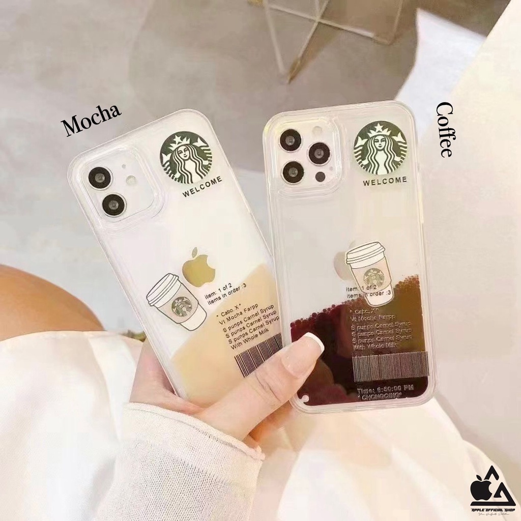 Softcase Lucu 3D Cup Coffee Starbucks iPhone 13 PRO MAX 12 PRO MAX 11 PRO MAX XR X XS MAX 7 7+ 8 8+ SE 2 3 6 6+ 14 PRO MAX PLUSSoft Clear Case Water Kopi Mocha Korean Bening SILIKON MEWAH