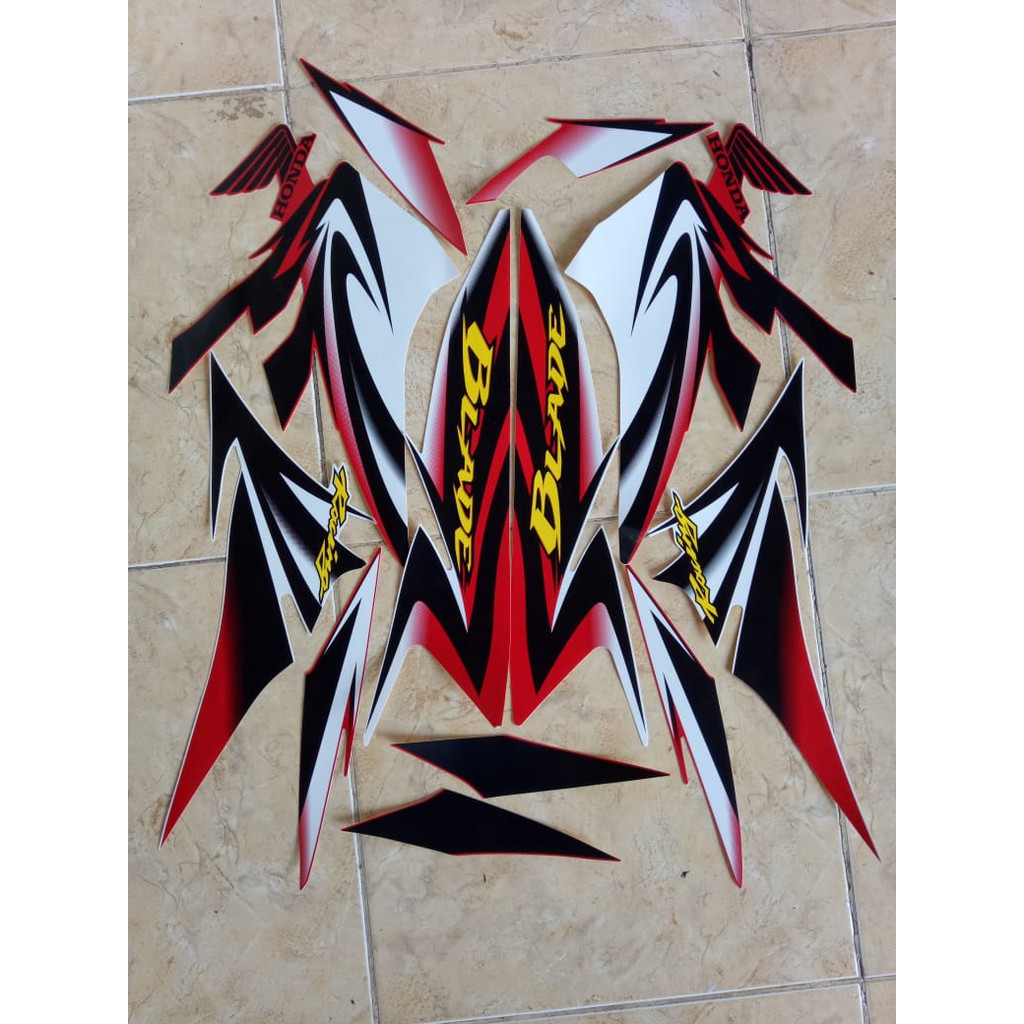stiker striping honda blade racing110 2011 2012