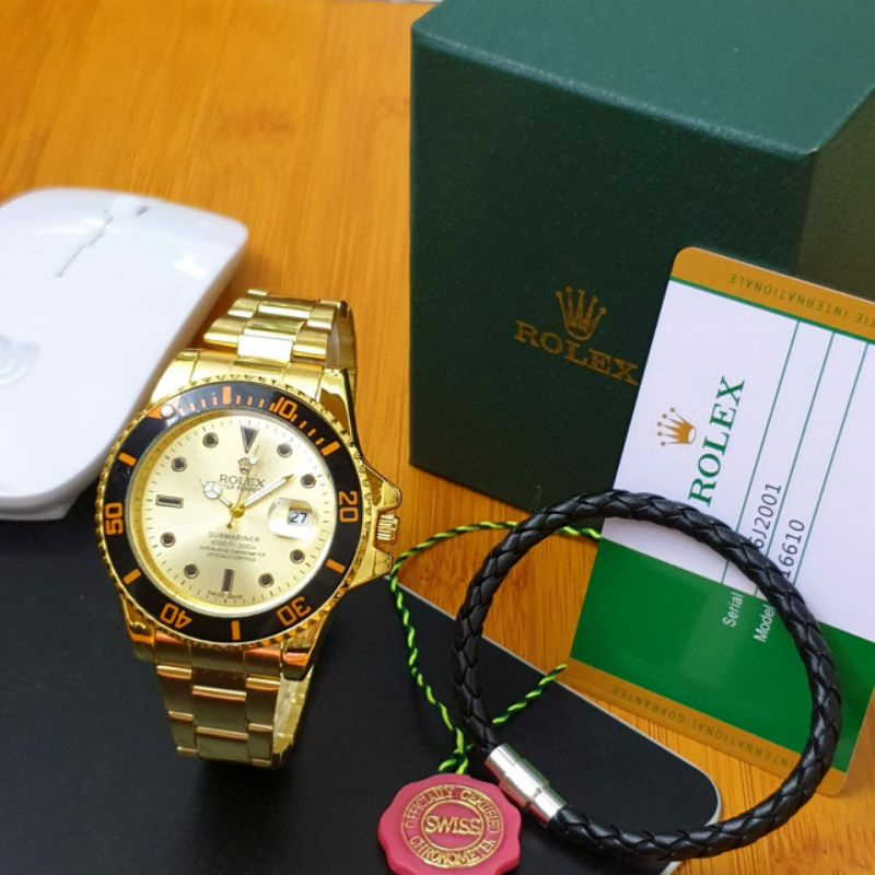 Jam Tangan Pria Rolex Submariner Free Gelang - Jam Tangan Pria Warna Pilihan