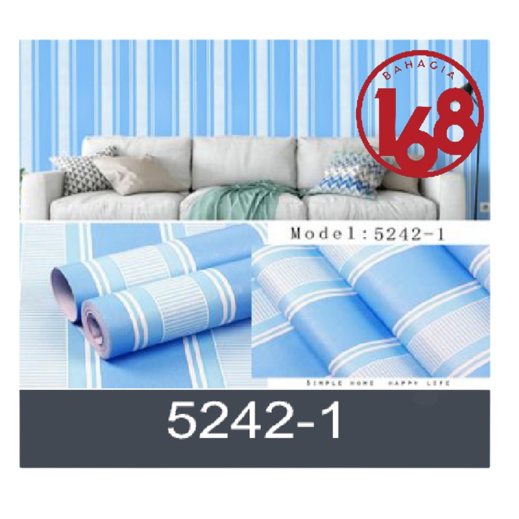 Wallpaper Dindin 45cm *10m Motif Garis