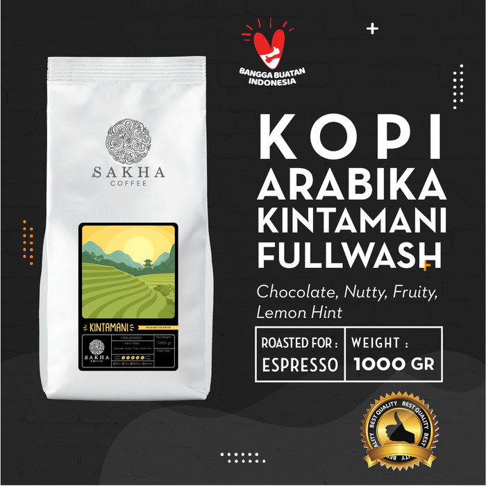 

Kopi Arabika Kintamani Bali Roasted For Espresso 1 Kg - SAKHA COFFEE - KAKIN1000