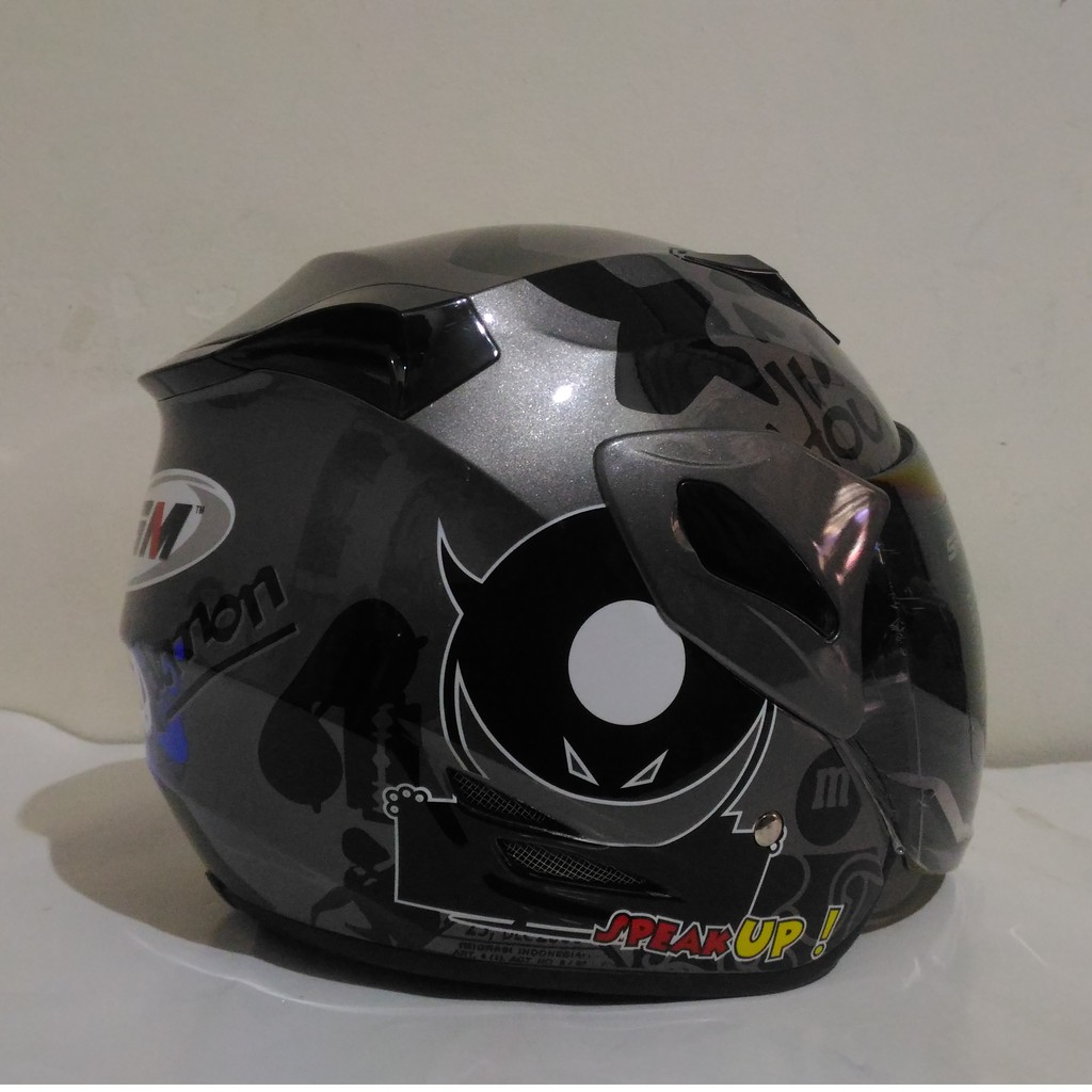 Helm GM  Fighter Speak Up  Dark Grey  Half face