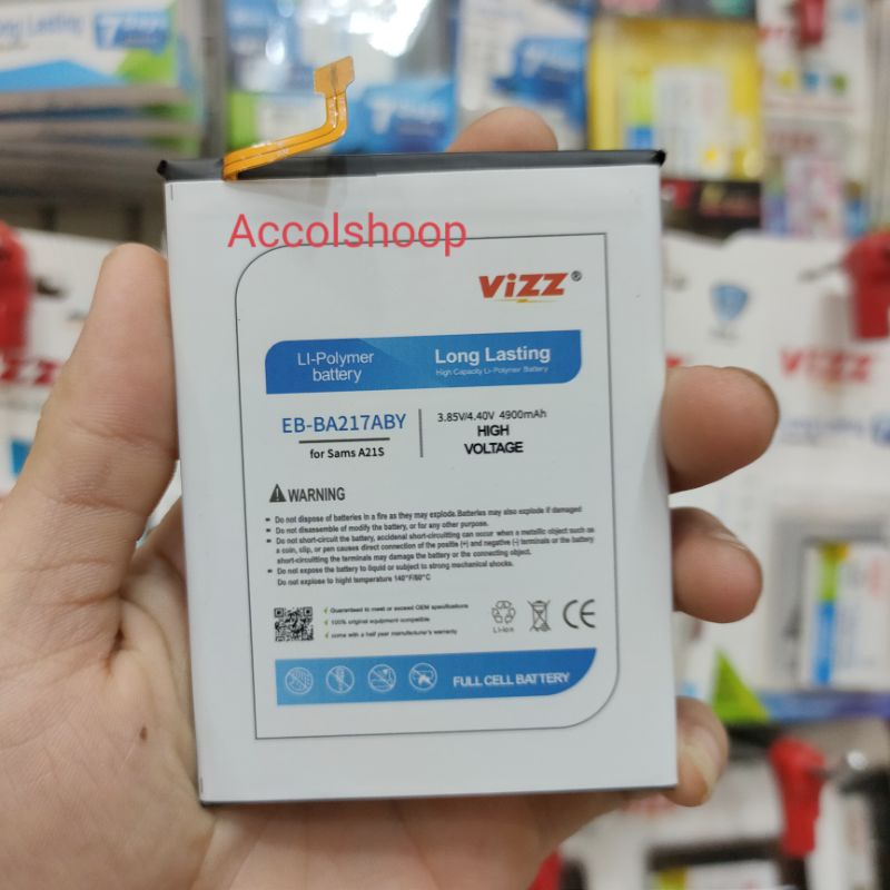 Baterai Batre Vizz Samsung A21S BA217ABY ORIGINAL Vizz