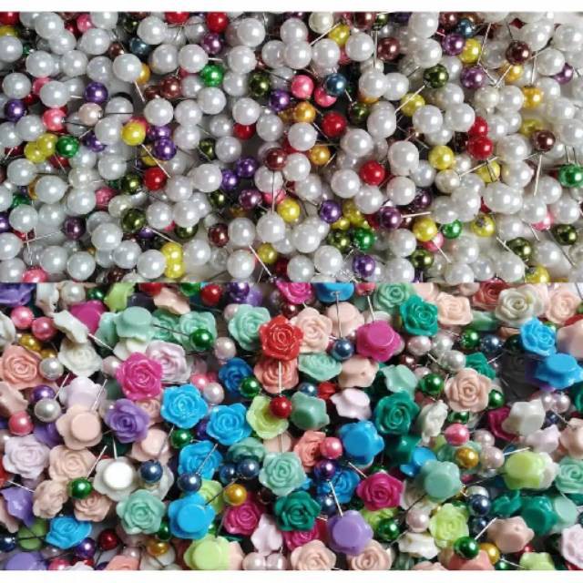HARGA PER BUNDEL //Bross Mutiara - Tuspin Hijab Assesoris Hijab - Bros Mutiara Tusuk Kerudung Jilbab