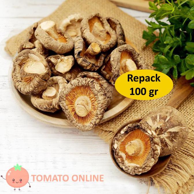 

TERMURAH Jamur kering dried mushroom shitake hyoko hioko hwaku tungku 100 gr Kode 207