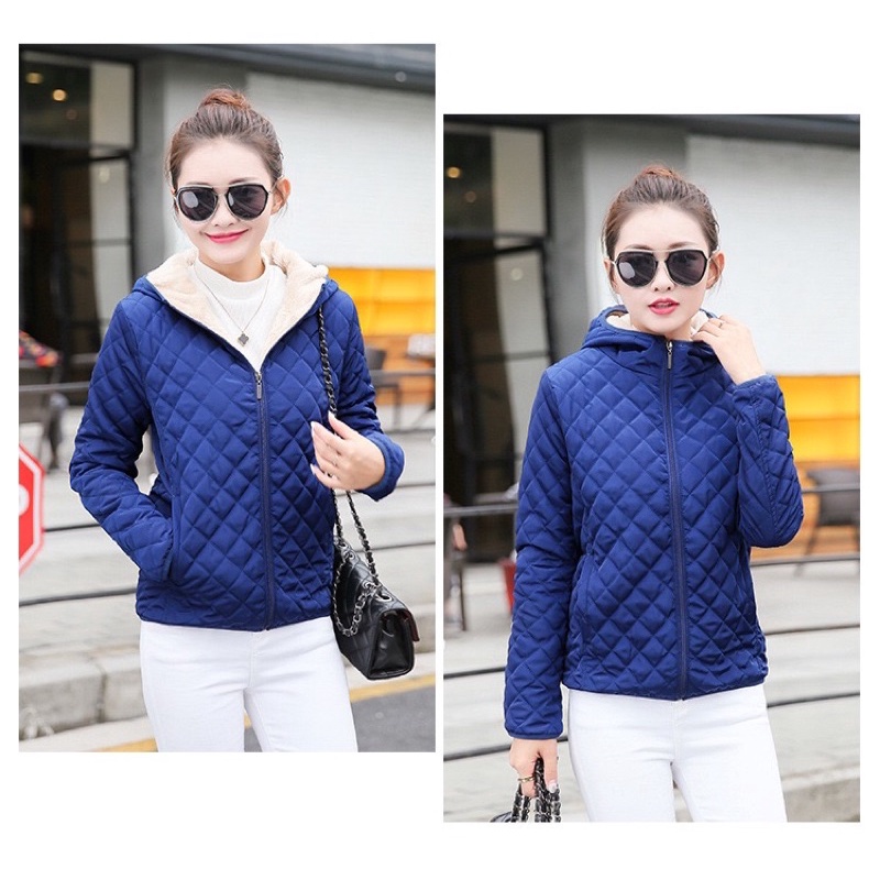 Jaket winter wanita musim dingin jacket hangat nanda import padding padded coat gunung motor murah