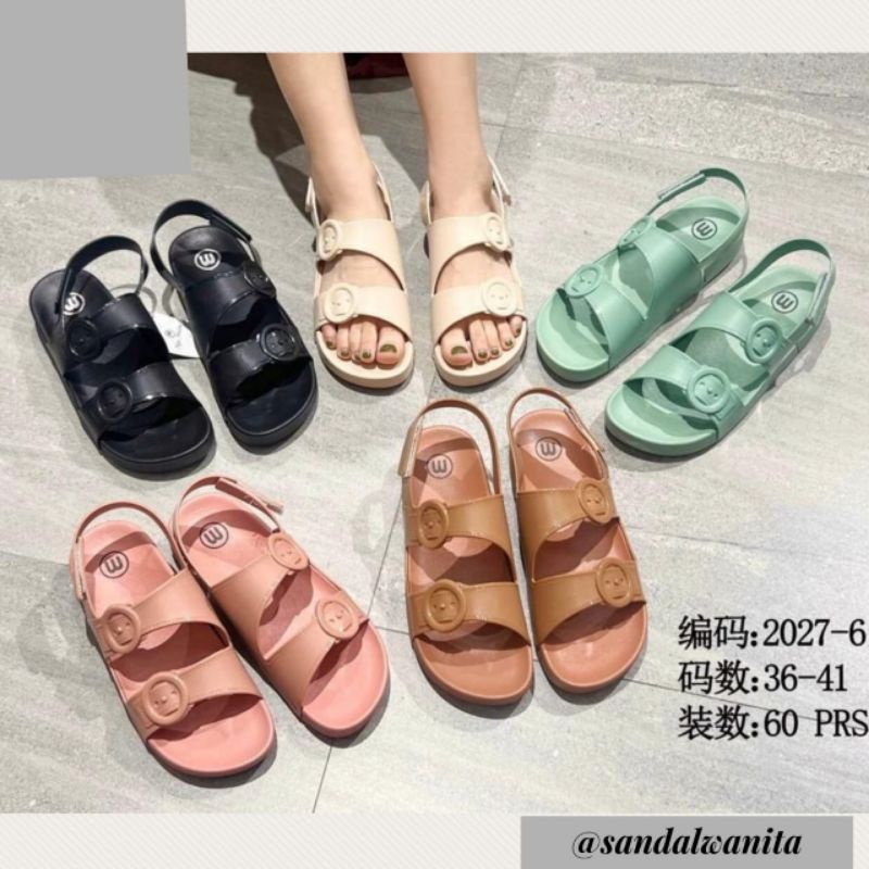 Sandal Jelly Wanita Gunung Tali Tawana New Meilisa Gesper