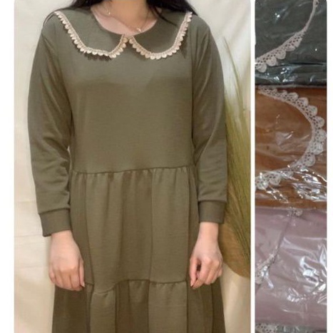 tunik jumbo rajut renda premium