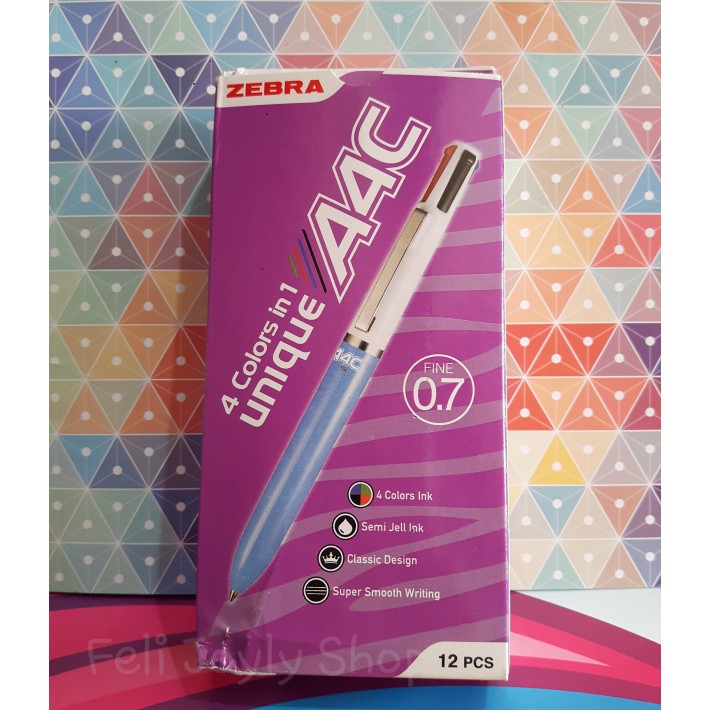 

Dijual PULPEN ZEBRA A4C PEN PENA BALL POINT BOLPEN CETAK CETEK 4 WARNA ATK terakhir