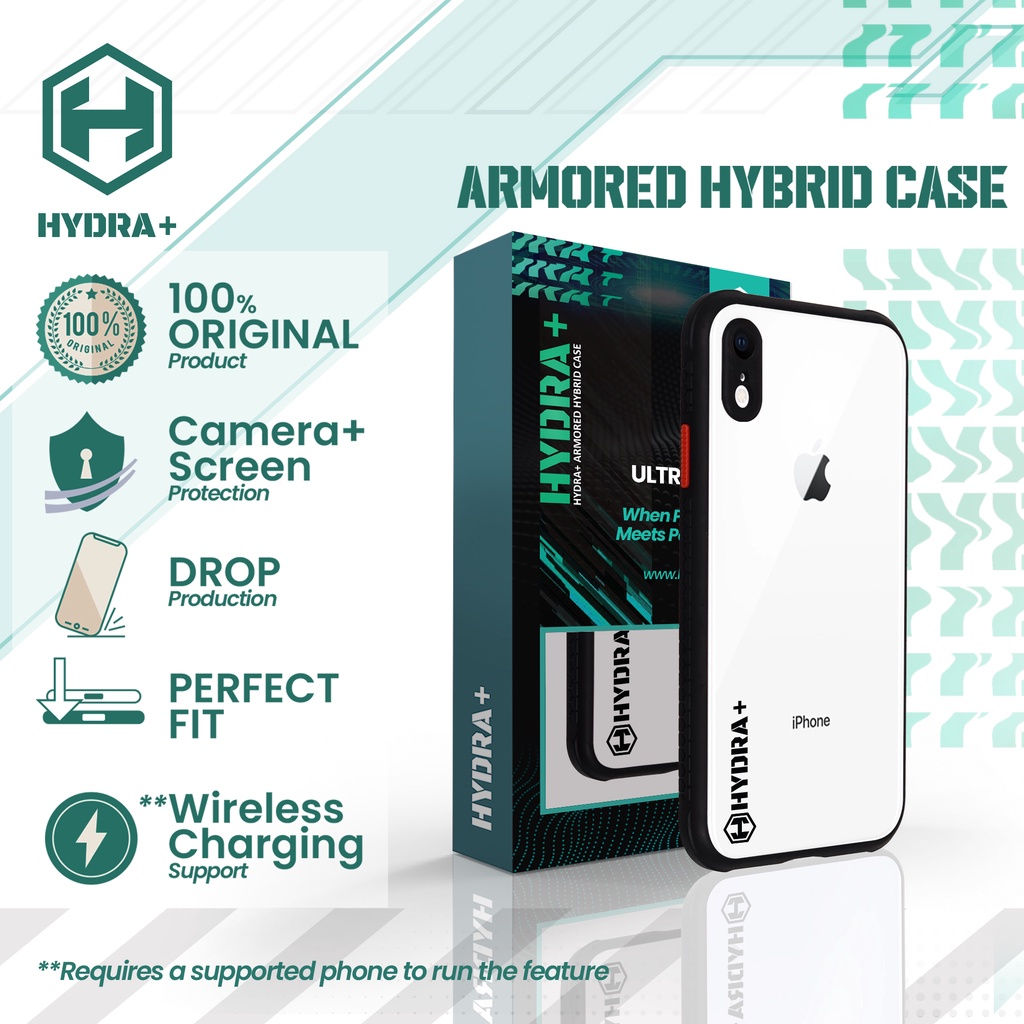HYDRA+ Iphone XR Armored Hybrid Case - Casing Hardcase Soft