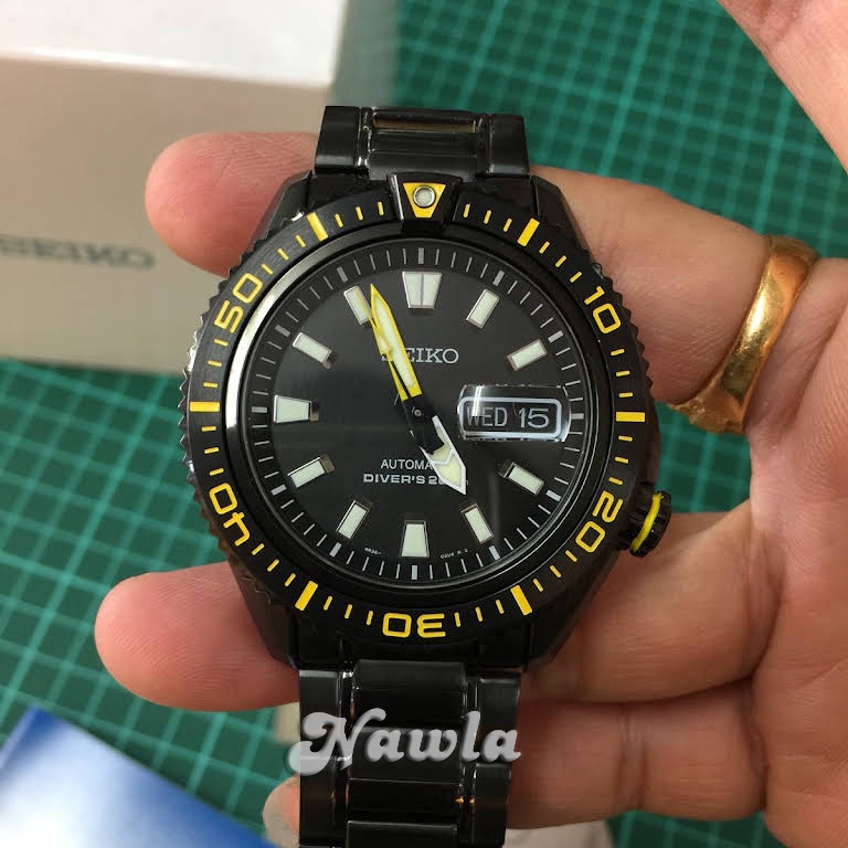 Seiko Superior SRP499K1 Black Stargate Divers - Jam Tangan Pria SRP499