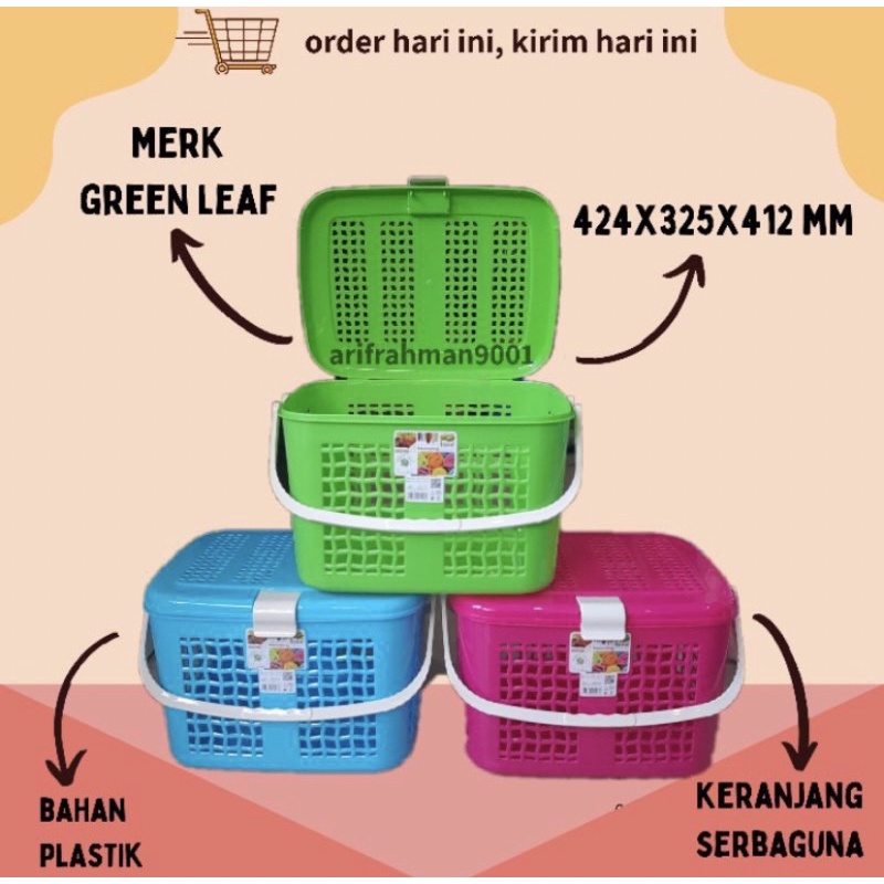 GREEN LEAF - KERANJANG SERBAGUNA MALVIN / KERANJANG KUCING / PAKAIAN