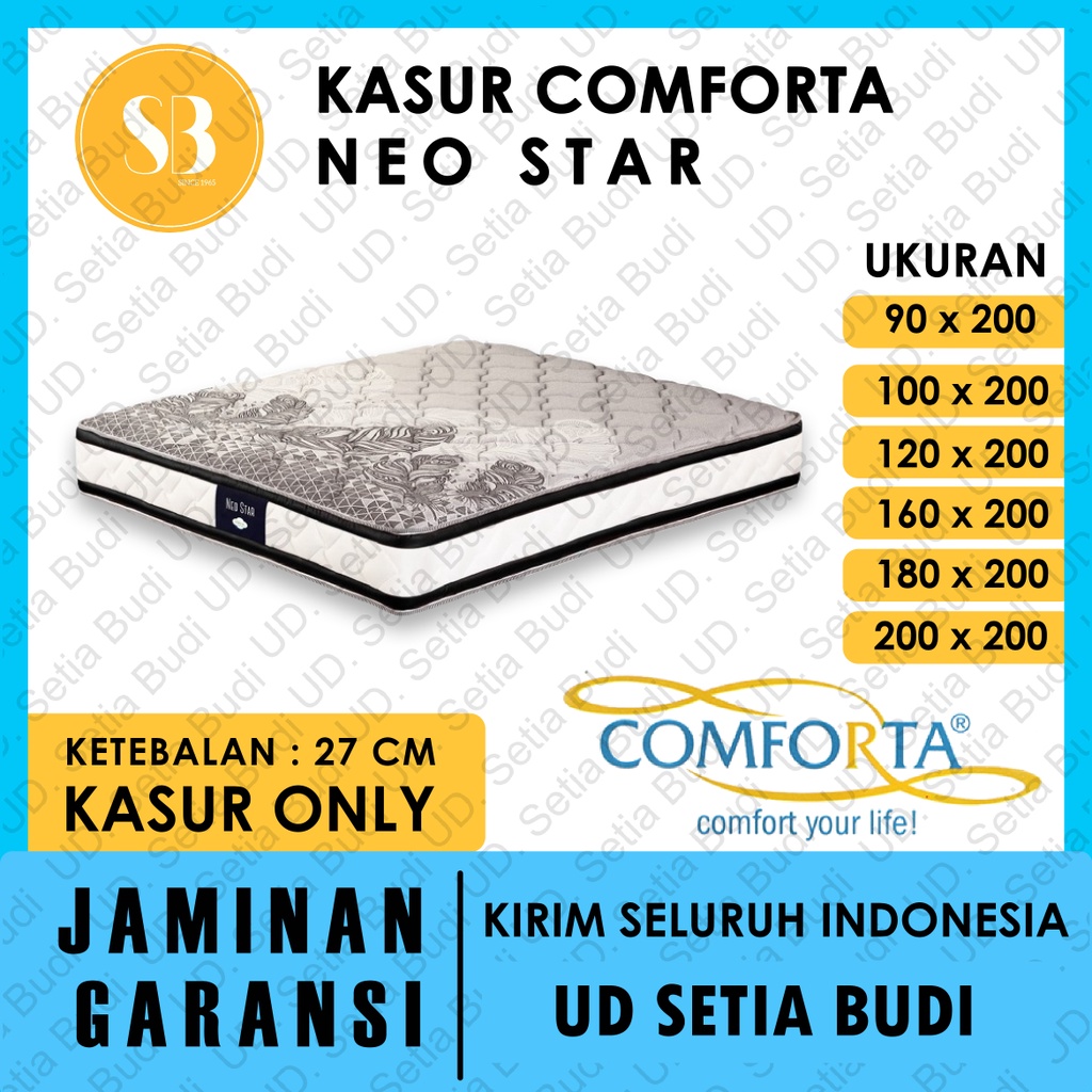 Kasur Comforta Springbed Neo Star 200x200 180x200 160x200 120x200 100x200 90x200
