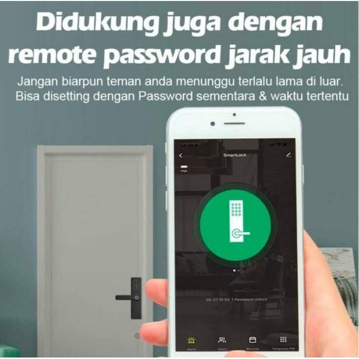 KUNCI PINTU DIGITAL - DIGITAL DOOR LOCK - FINGERPRINT - SIDIK JARI