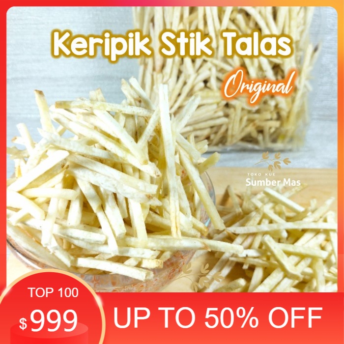 

Toko KERIPIK STIK TALAS PUTIH ORIGINAL / SNACK KRIPIK TALAS BOGOR GURIH - 1/4 kg Thanks