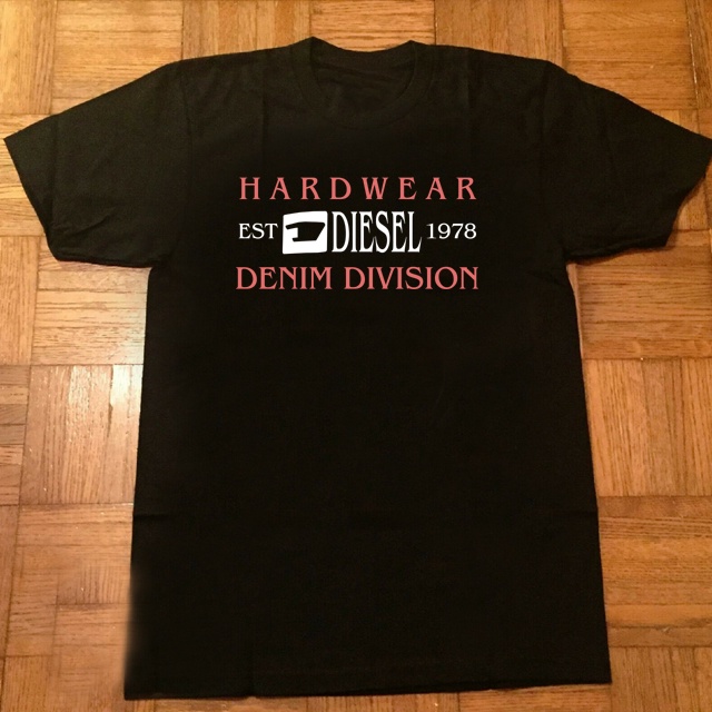 Kaos Diesel Logo Denim Tshirt Unisex