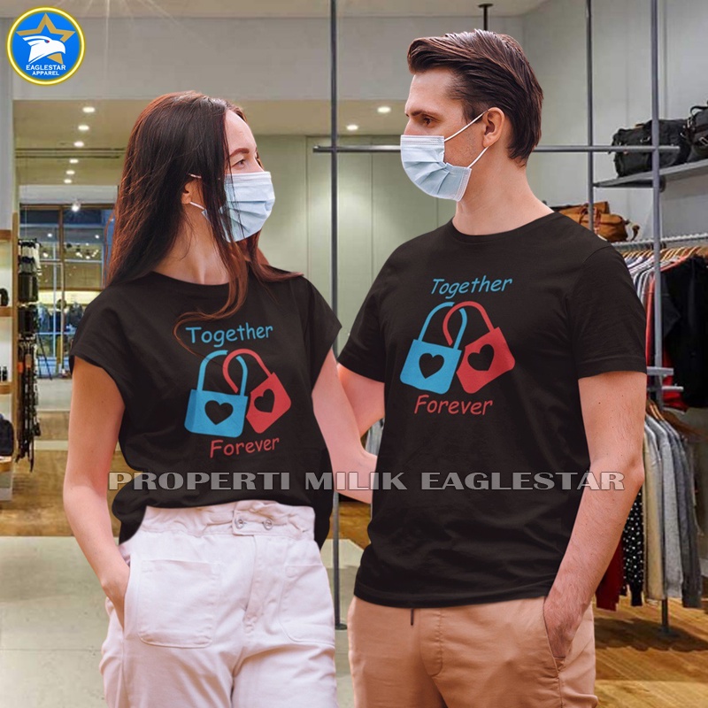 Kaos Couple Pasangan Pacar Cowok Cewek Baju Kapel Cople Kekinian