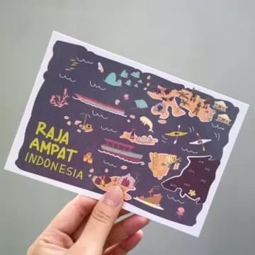 

Raja Ampat Postcard by Lestari - Kartu Pos Ilustrasi SALE