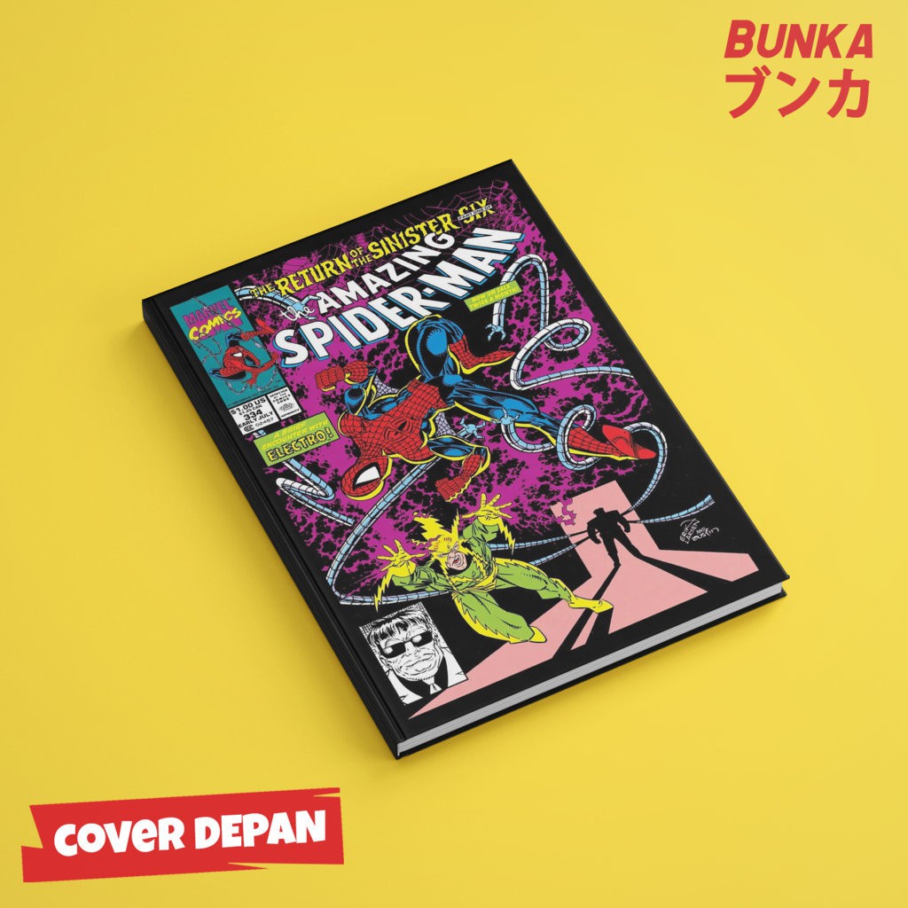 

Notebook Marvel Spiderman Klasik Cover 03 Hardcover A5 Buku Tulis Catatan Note Agenda Planner Jurnal