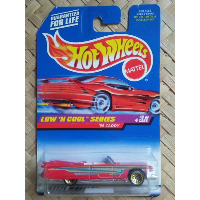 Hot Wheels 59 CADDY / CADILLAC Merah LOW 'N COOL SERIES