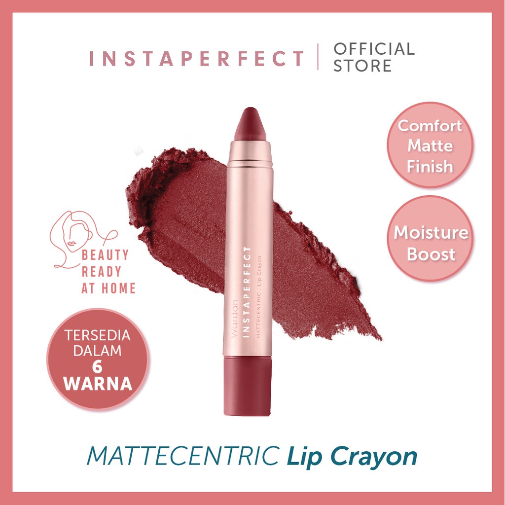 Wardah instaperfect mattecentric lip crayon