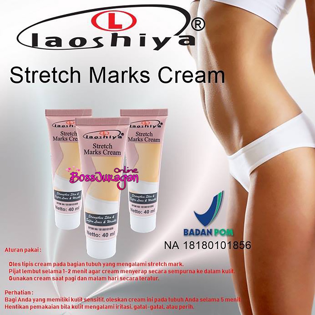 (BOSS) Laoshiya stretch mark cream BPOM SH cosmetics