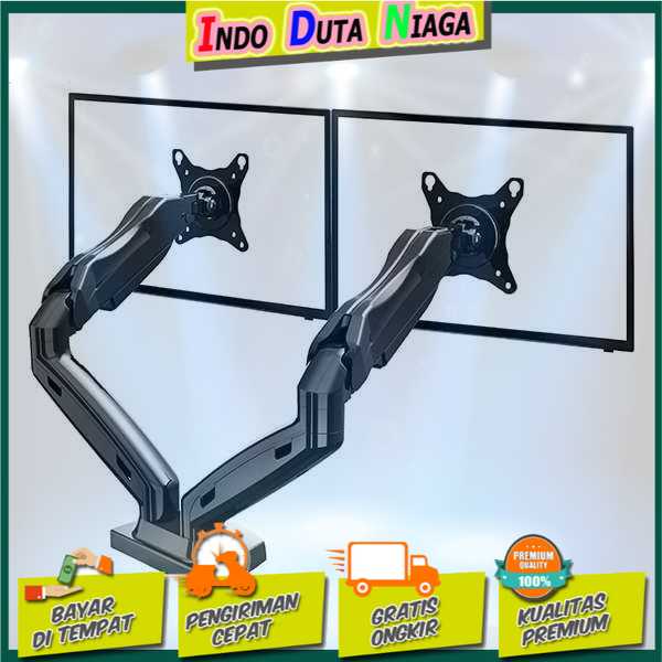 IDN TECH - Universal Dual Monitor Arm Bracket Vesa Mount 17-30Inch - NB-F160