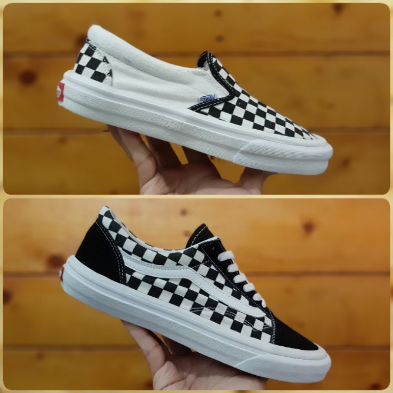 ⭐SPESIAL SEPATU SLIP ON CATUR PREMIUM GRADE A ORI / SLIP ON CHECKERBOARD CEWEK COWOK PREMIUM MURAH /