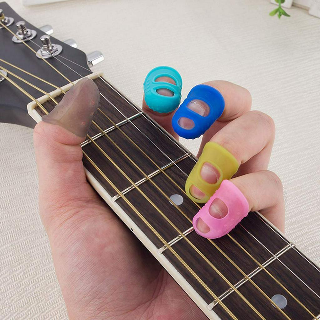 Pelindung Jari Gitar Silicone Fingertip Protector 5 PCS - DLW-05 - Multi-Color