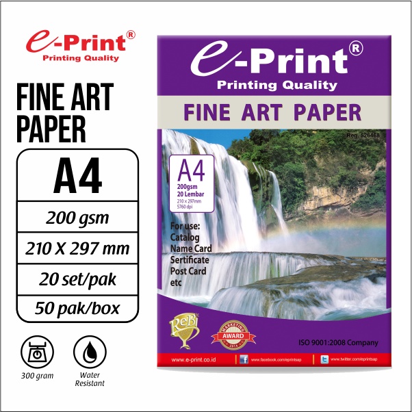 

e-Print Fine Art Paper A4