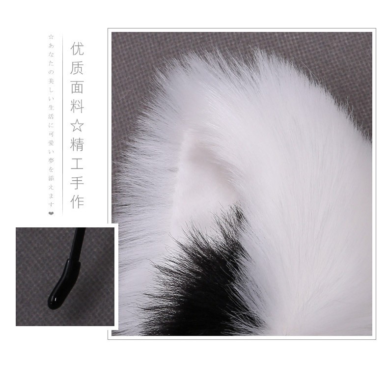 HBFC bando kuping telinga kucing bulu tebal fur ear nekomimi cat kawaii lolita headband